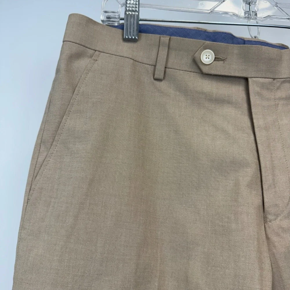 Tommy Hilfiger TH Flex Mens Tan Hall Modern Fit Suit Separate Pant 33W 30L NWT